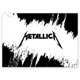 Поздравительная открытка с принтом METALLICA / МЕТАЛЛИКА в Новосибирске, 100% бумага | плотность бумаги 280 г/м2, матовая, на обратной стороне линовка и место для марки
 | Тематика изображения на принте: hetfield | james | logo | metal | metalica | metallica | music | rock | star | джеймс | звезда | знак | ларс | лого | логотип | логотипы | метал | металика | металлика | музыка | рок | символ | символы | ульрих | хэтфилд