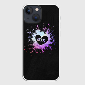 Чехол для iPhone 13 mini с принтом BTS в Новосибирске,  |  | bts | cute | heat | k pop | korean | бтс | жест | кпоп | милый | сердце