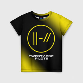 Детская футболка 3D с принтом TWENTY ONE PILOTS / 21 PILOTS в Новосибирске, 100% гипоаллергенный полиэфир | прямой крой, круглый вырез горловины, длина до линии бедер, чуть спущенное плечо, ткань немного тянется | logo | music | one | pilots | rock | symbol | top | twenty | twentyonepilots | ван | группа | лого | логотип | логотипы | музыка | пилотс | рок | символ | символы | твенти | топ