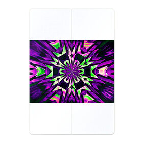 Магнитный плакат 2Х3 с принтом Kaleidoscope в Новосибирске, Полимерный материал с магнитным слоем | 6 деталей размером 9*9 см | Тематика изображения на принте: abstraction | fractal | kaleidoscope | light green | pattern | purple | symmetry | абстракция | калейдоскоп | салатовый | симметрия | узор | фиолетовый | фрактал