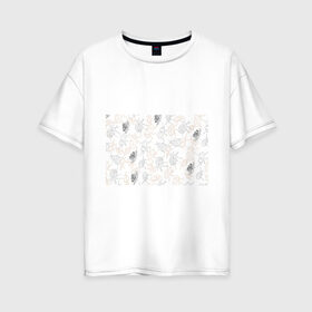 Женская футболка хлопок Oversize с принтом Ползучие жучки в Новосибирске, 100% хлопок | свободный крой, круглый ворот, спущенный рукав, длина до линии бедер
 | букашка | жук | жуки | жучара | жучки