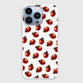 Чехол для iPhone 13 Pro с принтом Нашествие божьих коровок в Новосибирске,  |  | animals | cute | girl | ladybug | nature | pattern | red | summer | бабочки | божьи коровки | божья коровка | горошек | девушкам | животные | жук | жуки | кружочки | крылья | лето | милые | насекомые | паттерн | пауки | подарок