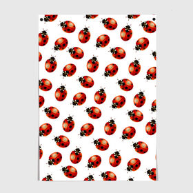 Постер с принтом Нашествие божьих коровок в Новосибирске, 100% бумага
 | бумага, плотность 150 мг. Матовая, но за счет высокого коэффициента гладкости имеет небольшой блеск и дает на свету блики, но в отличии от глянцевой бумаги не покрыта лаком | animals | cute | girl | ladybug | nature | pattern | red | summer | бабочки | божьи коровки | божья коровка | горошек | девушкам | животные | жук | жуки | кружочки | крылья | лето | милые | насекомые | паттерн | пауки | подарок