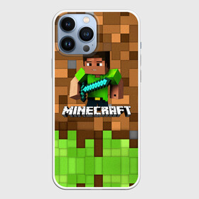 Чехол для iPhone 13 Pro Max с принтом Minecraft logo heroes в Новосибирске,  |  | blox | creeper | dungeons | game | geometry | pixel | steve | алекс | герои | детям | зелень | игра | квадраты | крипер | куб | логотипы игр | майнкрафт | мальчикам | меч | мобы | персонажи | пиксель | пиксельный | подземелья