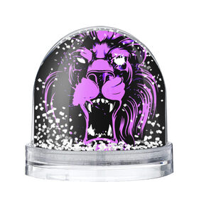 Снежный шар с принтом Pink lion в Новосибирске, Пластик | Изображение внутри шара печатается на глянцевой фотобумаге с двух сторон | ears | eyes | fangs | jaw | lion | mane | muzzle | neon | pink | глаза | грива | клыки | лев | неон | пасть | розовый | уши