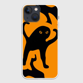 Чехол для iPhone 13 mini с принтом Кот  мем в Новосибирске,  |  | cat | mem | memes | интернет приколы | кот | мем | мем кот | прикольные картинки | ъуъ | ъуъ съука