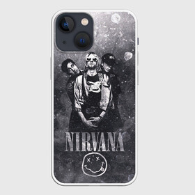 Чехол для iPhone 13 mini с принтом Nirvana в Новосибирске,  |  | cobain | kurt | nirvana | кобейн | курт | нирвана