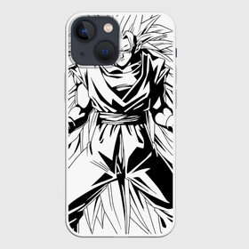 Чехол для iPhone 13 mini с принтом Goku Super Saiyan в Новосибирске,  |  | dragon ball z | goku super saiyan | аниме | драгон бол | манга | сон гоку