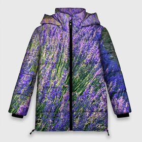 Женская зимняя куртка 3D с принтом Lavender field в Новосибирске, верх — 100% полиэстер; подкладка — 100% полиэстер; утеплитель — 100% полиэстер | длина ниже бедра, силуэт Оверсайз. Есть воротник-стойка, отстегивающийся капюшон и ветрозащитная планка. 

Боковые карманы с листочкой на кнопках и внутренний карман на молнии | field | green | lavender | nature | summer | violet | бутон | клумба. | лаванда | лето | лиловый | поле | сиреневый | фиолетовый | цветение | цветок | цветы