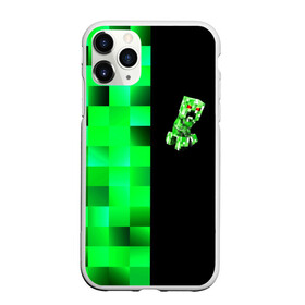 Чехол для iPhone 11 Pro Max матовый с принтом MINECRAFT CREEPER в Новосибирске, Силикон |  | Тематика изображения на принте: blox | creeper | dungeons | game | geometry | green | neon | pixel | steve | алекс | детям | зелень | игра | кислотный | крипер | куб | логотипы игр | майнкрафт | мальчикам | мобы | неоновый | пиксель | пиксельный | подземелья