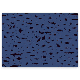 Поздравительная открытка с принтом Manta в Новосибирске, 100% бумага | плотность бумаги 280 г/м2, матовая, на обратной стороне линовка и место для марки
 | dolphin | fish | killer whale | manta | see life | shark | акула | дельфин | касатка | морские обитатели | рыба