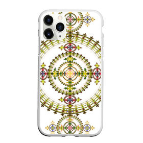 Чехол для iPhone 11 Pro Max матовый с принтом Gabriella в Новосибирске, Силикон |  | abstraction | circles | fractal | pattern | symmetry | абстракция | круги | симметрия | узор | фрактал