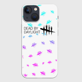 Чехол для iPhone 13 mini с принтом DEAD BY DAYLIGHT в Новосибирске,  |  | daylight | dead | dead by daylight | game | games | horror | logo | skull | skulls | zombie | бай | выживание | деад | дед | дейлайт | дэае | дэд | дэйлайт | зомби | игра | игры | лого | логотип | символ | хоррор | череп | черепа