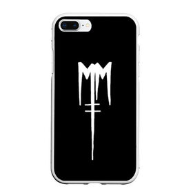 Чехол для iPhone 7Plus/8 Plus матовый с принтом Marilyn Manson в Новосибирске, Силикон | Область печати: задняя сторона чехла, без боковых панелей | goth | gothic | manson | marilyn | metal | mm | music | rock | гот | готы | метал | мэнсон | мэрилин | рок