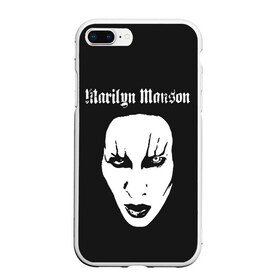 Чехол для iPhone 7Plus/8 Plus матовый с принтом Marilyn Manson в Новосибирске, Силикон | Область печати: задняя сторона чехла, без боковых панелей | goth | gothic | manson | marilyn | metal | mm | music | rock | гот | готы | метал | мэнсон | мэрилин | рок