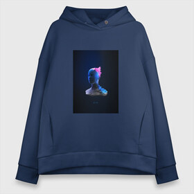 Женское худи Oversize хлопок с принтом NEON ART 11 в Новосибирске, френч-терри — 70% хлопок, 30% полиэстер. Мягкий теплый начес внутри —100% хлопок | боковые карманы, эластичные манжеты и нижняя кромка, капюшон на магнитной кнопке | art | neon aesthetic | neon art | vaporwave art | цифровые файлы