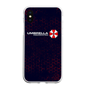 Чехол для iPhone XS Max матовый с принтом UMBRELLA CORP АМБРЕЛЛА в Новосибирске, Силикон | Область печати: задняя сторона чехла, без боковых панелей | corp | corporation | evil | game | games | logo | resident | umbrella | амбрелла | зла | зонт | зонтик | игра | игры | корп | корпорация | лого | логотип | обитель | резидент | символ | эвил