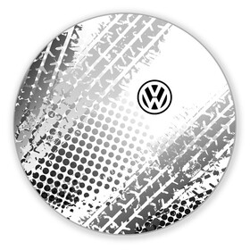 Коврик для мышки круглый с принтом Volkswagen в Новосибирске, резина и полиэстер | круглая форма, изображение наносится на всю лицевую часть | Тематика изображения на принте: volkswagen | vw | vw значок | vw лого | vw марка | vw эмблема | wv | значок vw | значок фольксваген | лого автомобиля | лого вольцваген | логотип vw | фольксваген | фольцваген