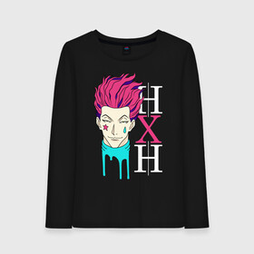 Женский лонгслив хлопок с принтом Hunter x Hunter Hisoka в Новосибирске, 100% хлопок |  | anime | hisoka | hunter x hunter | аниме | манга | охотник х охотник | хантер хантер | хантеры | хисока