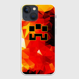 Чехол для iPhone 13 mini с принтом Minecraft Dungeons в Новосибирске,  |  | blox | creeper | dungeons | geometry | logo games | orange | pixel | red | steve | алекс | геометрия | детям | крипер | куб | логотипы игр | майнкрафт | мальчикам | мобы | огненный | огонь | пигги | пиксель | пиксельный | подземелья