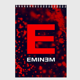 Скетчбук с принтом EMINEM ЭМИНЕМ в Новосибирске, 100% бумага
 | 48 листов, плотность листов — 100 г/м2, плотность картонной обложки — 250 г/м2. Листы скреплены сверху удобной пружинной спиралью | eminem | logo | music | oldschool | rap | raper | еминем | лого | логотип | логотипы | музыка | музыкант | олдскул | рэп | рэпер | рэппер | символ | символы | эминем