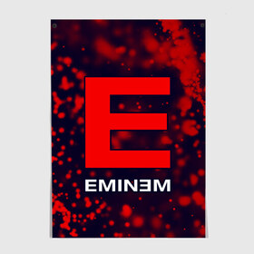 Постер с принтом EMINEM / ЭМИНЕМ в Новосибирске, 100% бумага
 | бумага, плотность 150 мг. Матовая, но за счет высокого коэффициента гладкости имеет небольшой блеск и дает на свету блики, но в отличии от глянцевой бумаги не покрыта лаком | eminem | logo | music | oldschool | rap | raper | еминем | лого | логотип | логотипы | музыка | музыкант | олдскул | рэп | рэпер | рэппер | символ | символы | эминем