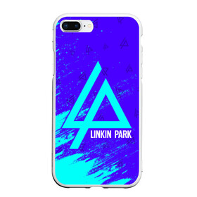 Чехол для iPhone 7Plus/8 Plus матовый с принтом LINKIN PARK ЛИНКИН ПАРК в Новосибирске, Силикон | Область печати: задняя сторона чехла, без боковых панелей | linkin | linkinpark | logo | lp | music | park | rock | линкин | линкинпарк | лого | логотип | логотипы | лп | музыка | парк | рок | символ