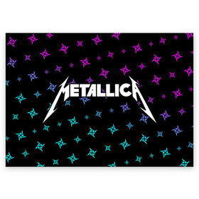 Поздравительная открытка с принтом METALLICA / МЕТАЛЛИКА в Новосибирске, 100% бумага | плотность бумаги 280 г/м2, матовая, на обратной стороне линовка и место для марки
 | Тематика изображения на принте: hetfield | james | logo | metal | metalica | metallica | music | rock | star | джеймс | звезда | знак | ларс | лого | логотип | логотипы | метал | металика | металлика | музыка | рок | символ | символы | ульрих | хэтфилд
