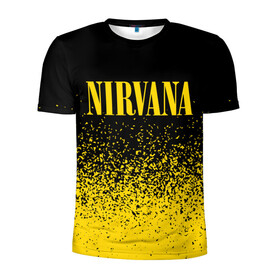 Мужская футболка 3D спортивная с принтом NIRVANA / НИРВАНА в Новосибирске, 100% полиэстер с улучшенными характеристиками | приталенный силуэт, круглая горловина, широкие плечи, сужается к линии бедра | band | cobain | face | kurt | logo | music | nirvana | rock | rocknroll | группа | кобейн | курт | лого | логотип | музыка | музыкальная | нирвана | рожица | рок | рокнролл | символ