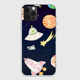 Чехол для iPhone 12 Pro Max с принтом Космический рисунок в Новосибирске, Силикон |  | арт | детский рисунок | звезда | звёзды | космонавт | космос | кот | котик | нло | ракета | ракеты | рисунок | рисунок карандашом | синий | созвездия | тарелка | тарелки | юпитер