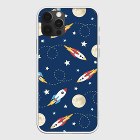 Чехол для iPhone 12 Pro Max с принтом Космический путь в Новосибирске, Силикон |  | арт | космос | луна | планета | планеты | полёт | полёт в космосе | ракета | ракеты | рисунок