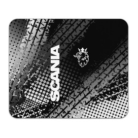 Коврик для мышки прямоугольный с принтом Scania в Новосибирске, натуральный каучук | размер 230 х 185 мм; запечатка лицевой стороны | king of road | king of the road | saab | saab logo | scania | scania king | scania logo | грузовик | дальнобойщик | сааб | сканиа | скания | скания значок | скания лого | скания логотип | скания символ | шофер