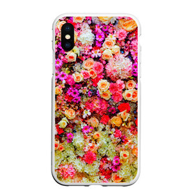 Чехол для iPhone XS Max матовый с принтом Цветы в Новосибирске, Силикон | Область печати: задняя сторона чехла, без боковых панелей | весна | красивые цветы | красота | милые цветы | орхидея | пион | роза | розы | ромашка | сад | сирень | фиалка | цветок | цветочки | цветы