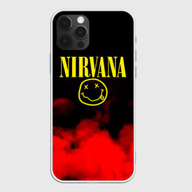 Чехол для iPhone 12 Pro Max с принтом NIRVANA в Новосибирске, Силикон |  | Тематика изображения на принте: nirvana | smile | курт кобейн | нирвана | смайл