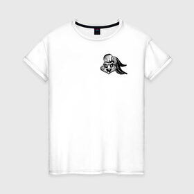 Женская футболка хлопок с принтом Лола Банни в Новосибирске, 100% хлопок | прямой крой, круглый вырез горловины, длина до линии бедер, слегка спущенное плечо | lola bunny | looney tunes | vdzabma | лола банни | луни тюнз