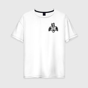 Женская футболка хлопок Oversize с принтом Сильвестр в Новосибирске, 100% хлопок | свободный крой, круглый ворот, спущенный рукав, длина до линии бедер
 | looney tunes | sylvester | vdzabma | луни тюнз | сильвестр