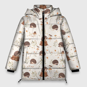 Женская зимняя куртка 3D с принтом Ежики в Новосибирске, верх — 100% полиэстер; подкладка — 100% полиэстер; утеплитель — 100% полиэстер | длина ниже бедра, силуэт Оверсайз. Есть воротник-стойка, отстегивающийся капюшон и ветрозащитная планка. 

Боковые карманы с листочкой на кнопках и внутренний карман на молнии | белки | детские принты | животные | зайчики | картинки детские | кролики | лесные животные | милые животные | милые звери
