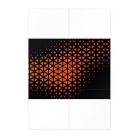 Магнитный плакат 2Х3 с принтом треугольник в Новосибирске, Полимерный материал с магнитным слоем | 6 деталей размером 9*9 см | абстракция | геометрия | оранжевый | треугольник | хаотичность