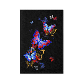Обложка для паспорта матовая кожа с принтом Поцелуй бабочек в Новосибирске, натуральная матовая кожа | размер 19,3 х 13,7 см; прозрачные пластиковые крепления | Тематика изображения на принте: angel | butterfly | fairy | neon | night | wings | ангел | бабочка | бабочки | девушке | животные | красочные | крылья | летающие | магия | махаон | мотыльки | насекомые | неоновые | ночные | ночь | подарок | природа