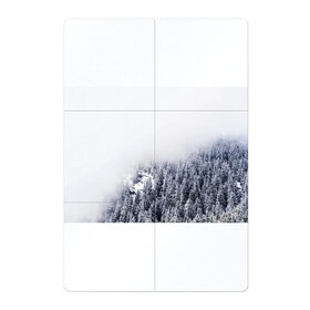 Магнитный плакат 2Х3 с принтом зимний лес в Новосибирске, Полимерный материал с магнитным слоем | 6 деталей размером 9*9 см | Тематика изображения на принте: зима | зимний лес | лес | снег | сосны
