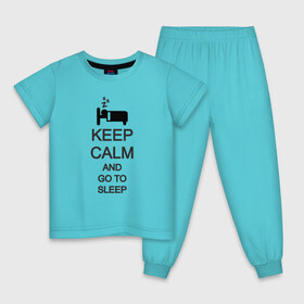 Детская пижама хлопок с принтом KEEP CALM AND GO TO SLEEP в Новосибирске, 100% хлопок |  брюки и футболка прямого кроя, без карманов, на брюках мягкая резинка на поясе и по низу штанин
 | go to sleep | keep | keep calm | keep calm and | keep calm and go | keep calm and go to | keep calm and go to sleep | иди спать | сохраняй спокойствие | сохраняй спокойствие и иди спать