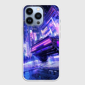 Чехол для iPhone 13 Pro с принтом Cyberpunk city в Новосибирске,  |  | Тематика изображения на принте: art | city | cyber | cyberpunk | japan | lights | lines | neon | punk | арт | город | кибер | киберпанк | япония