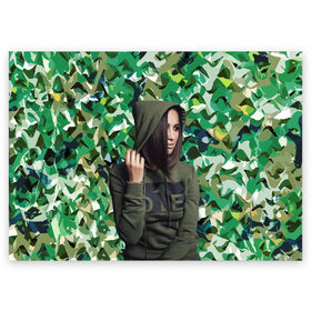Поздравительная открытка с принтом Ольга Бузова в Новосибирске, 100% бумага | плотность бумаги 280 г/м2, матовая, на обратной стороне линовка и место для марки
 | camouflage | celebrity | eyes | face | girl | lips | star | view | взгляд | глаза | губы | девушка | звезда | знаменитость | камуфляж | лицо