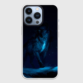 Чехол для iPhone 13 Pro с принтом Зимний волк в Новосибирске,  |  | wolf | wolfs | волк | волки | волчара | животные | звери | зима | лес | природа | снег