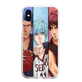 Чехол для iPhone XS Max матовый с принтом Kurokos Basketball в Новосибирске, Силикон | Область печати: задняя сторона чехла, без боковых панелей | ahegao | danganronpa | monokuma | senpai | аниме | монокума | надпись | прикольные картинки | прикольные надписи | сердце | я люблю аниме