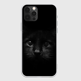 Чехол для iPhone 12 Pro Max с принтом черный кот в Новосибирске, Силикон |  | животные | зайка | заяц | звери | зевающий кот | кися | кот | котенок | котики | коты | кричащий кот | кролик | минимализм | питомцы | прикольные картинки