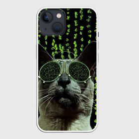 Чехол для iPhone 13 с принтом КОТ в Новосибирске,  |  | животные | зайка | заяц | звери | зевающий кот | кися | кот | котенок | котики | коты | кричащий кот | кролик | минимализм | питомцы | прикольные картинки