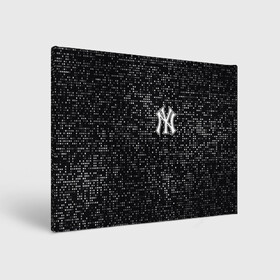 Холст прямоугольный с принтом New York Yankees в Новосибирске, 100% ПВХ |  | baseball | fashion | game | glitch | new york | sport | бейсбол | игра | мода | нью йорк | спорт