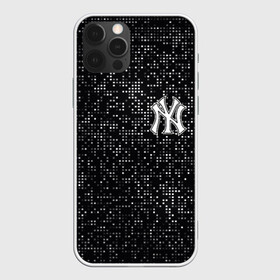 Чехол для iPhone 12 Pro с принтом New York Yankees в Новосибирске, силикон | область печати: задняя сторона чехла, без боковых панелей | baseball | fashion | game | glitch | new york | sport | бейсбол | игра | мода | нью йорк | спорт