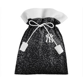 Подарочный 3D мешок с принтом New York Yankees в Новосибирске, 100% полиэстер | Размер: 29*39 см | Тематика изображения на принте: baseball | fashion | game | glitch | new york | sport | бейсбол | игра | мода | нью йорк | спорт